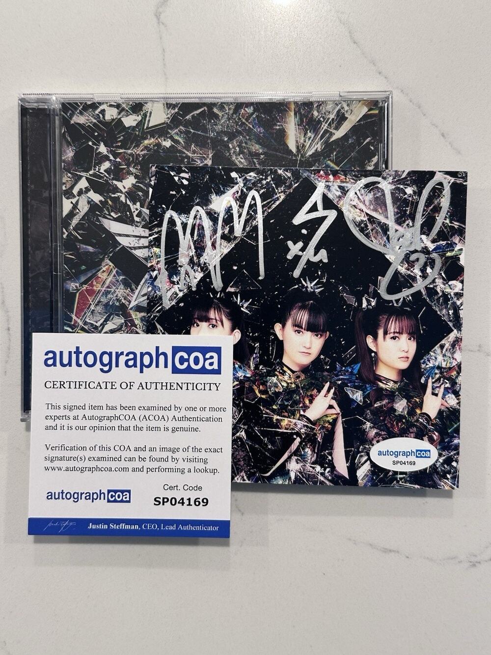 Babymetal Metal Forth AUTOGRAPHED SIGNED CD COA ACOA #5